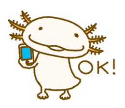 Kakuho Fujii's Funny Axolotl (Eng) sticker #5783651