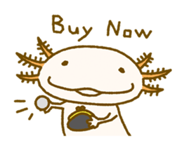 Kakuho Fujii's Funny Axolotl (Eng) sticker #5783655