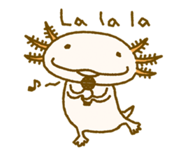 Kakuho Fujii's Funny Axolotl (Eng) sticker #5783657