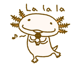 Kakuho Fujii's Funny Axolotl (Eng) sticker #5783657