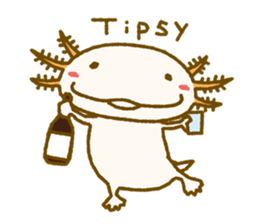 Kakuho Fujii's Funny Axolotl (Eng) sticker #5783658