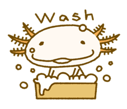 Kakuho Fujii's Funny Axolotl (Eng) sticker #5783659