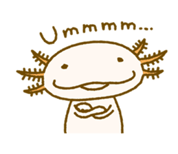 Kakuho Fujii's Funny Axolotl (Eng) sticker #5783660