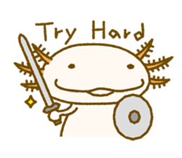 Kakuho Fujii's Funny Axolotl (Eng) sticker #5783661