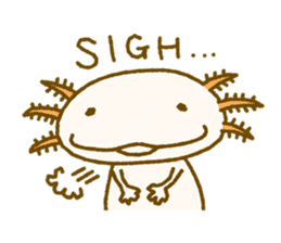 Kakuho Fujii's Funny Axolotl (Eng) sticker #5783662