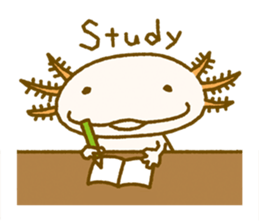 Kakuho Fujii's Funny Axolotl (Eng) sticker #5783663
