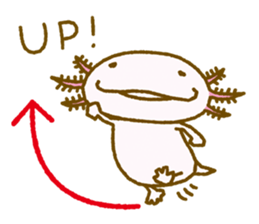 Kakuho Fujii's Funny Axolotl (Eng) sticker #5783668