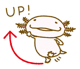 Kakuho Fujii's Funny Axolotl (Eng) sticker #5783668