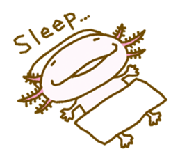 Kakuho Fujii's Funny Axolotl (Eng) sticker #5783671