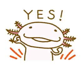 Kakuho Fujii's Funny Axolotl (Eng) sticker #5783672
