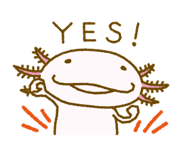 Kakuho Fujii's Funny Axolotl (Eng) sticker #5783672