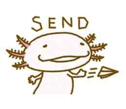 Kakuho Fujii's Funny Axolotl (Eng) sticker #5783674