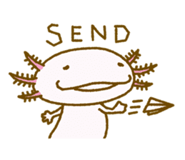 Kakuho Fujii's Funny Axolotl (Eng) sticker #5783674