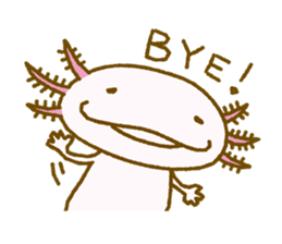 Kakuho Fujii's Funny Axolotl (Eng) sticker #5783675
