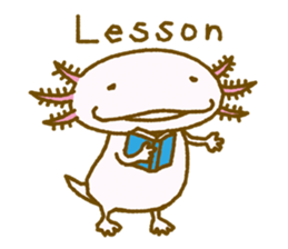 Kakuho Fujii's Funny Axolotl (Eng) sticker #5783676