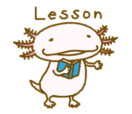 Kakuho Fujii's Funny Axolotl (Eng) sticker #5783676