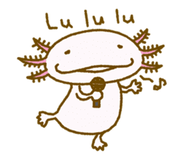 Kakuho Fujii's Funny Axolotl (Eng) sticker #5783677