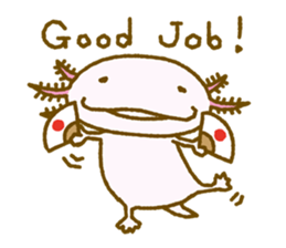 Kakuho Fujii's Funny Axolotl (Eng) sticker #5783678