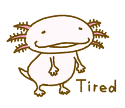 Kakuho Fujii's Funny Axolotl (Eng) sticker #5783679