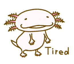 Kakuho Fujii's Funny Axolotl (Eng) sticker #5783679