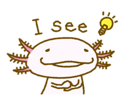 Kakuho Fujii's Funny Axolotl (Eng) sticker #5783680