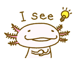Kakuho Fujii's Funny Axolotl (Eng) sticker #5783680