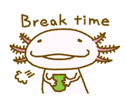 Kakuho Fujii's Funny Axolotl (Eng) sticker #5783681