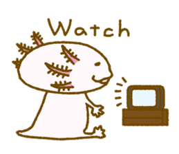 Kakuho Fujii's Funny Axolotl (Eng) sticker #5783683