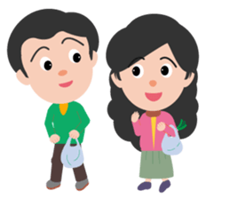 Old couple (English) sticker #5784846