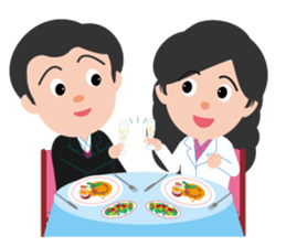 Old couple (English) sticker #5784848