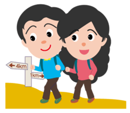 Old couple (English) sticker #5784857