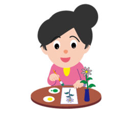 Old couple (English) sticker #5784865