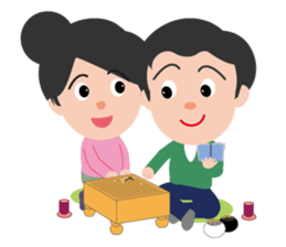 Old couple (English) sticker #5784867