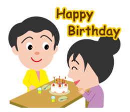 Old couple (English) sticker #5784876