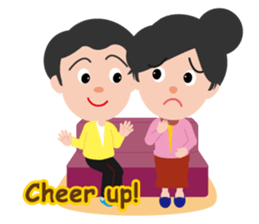 Old couple (English) sticker #5784878