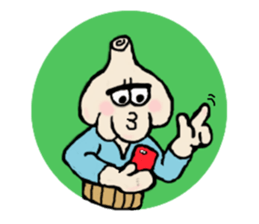 Garlic and octopus 2 sticker #5785018