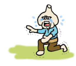 Garlic and octopus 2 sticker #5785024