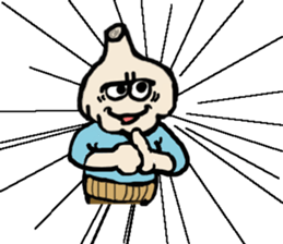 Garlic and octopus 2 sticker #5785030