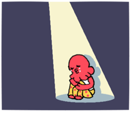 Garlic and octopus 2 sticker #5785031