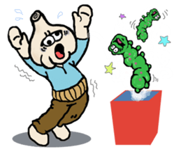 Garlic and octopus 2 sticker #5785034