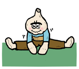 Garlic and octopus 2 sticker #5785035