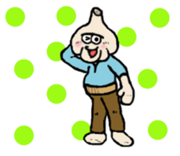 Garlic and octopus 2 sticker #5785037