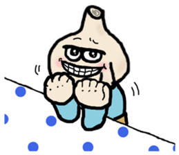 Garlic and octopus 2 sticker #5785038