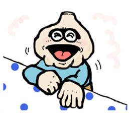 Garlic and octopus 2 sticker #5785039