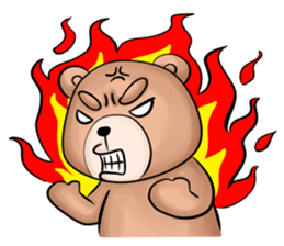 Pitbull &jungrai teddy sticker #5785045