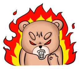 Pitbull &jungrai teddy sticker #5785051