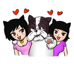 Pitbull &jungrai teddy sticker #5785057