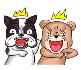 Pitbull &jungrai teddy sticker #5785058