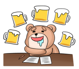 Pitbull &jungrai teddy sticker #5785064