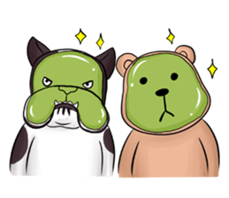 Pitbull &jungrai teddy sticker #5785073